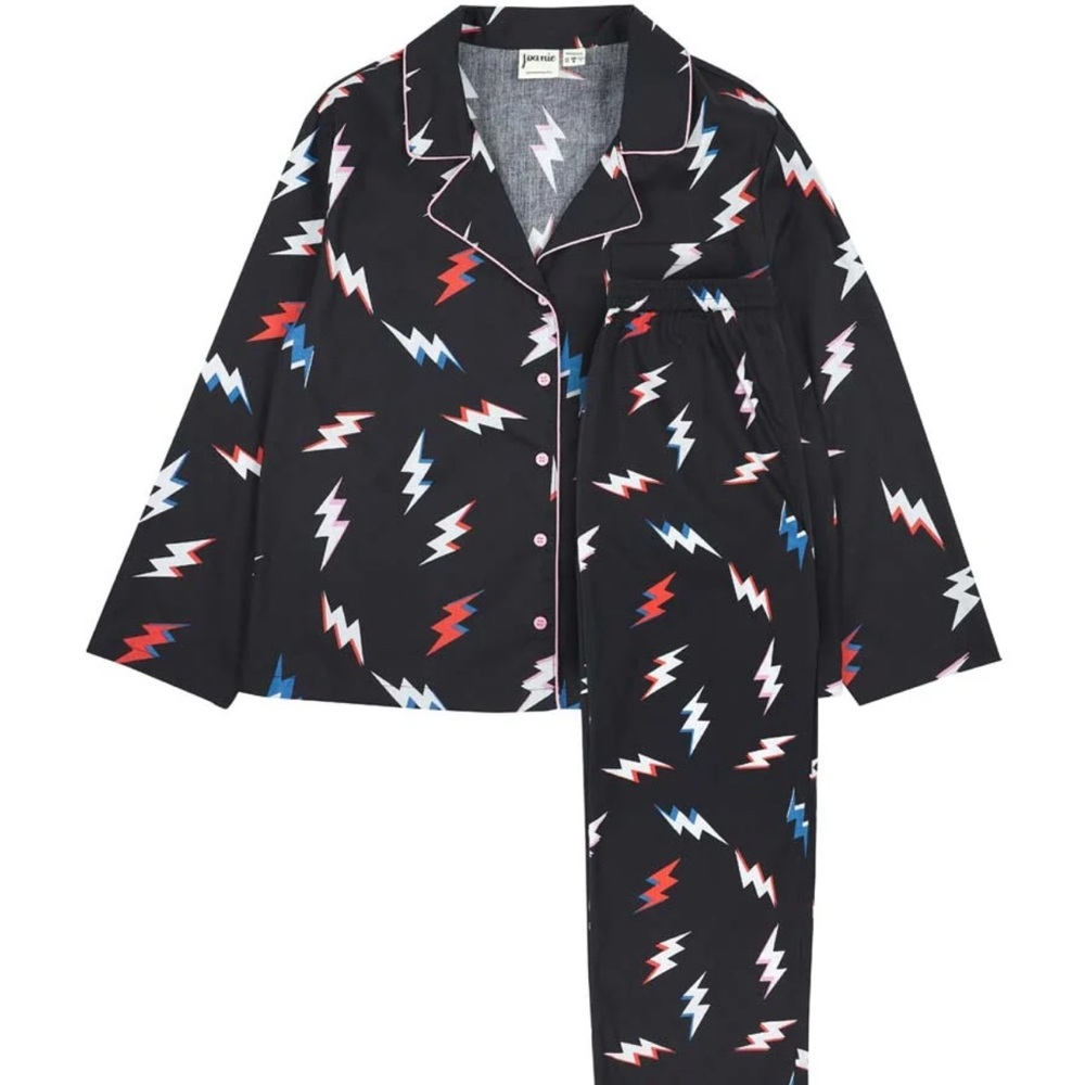 Joanie Lightening Bolt Pajama Set NWT